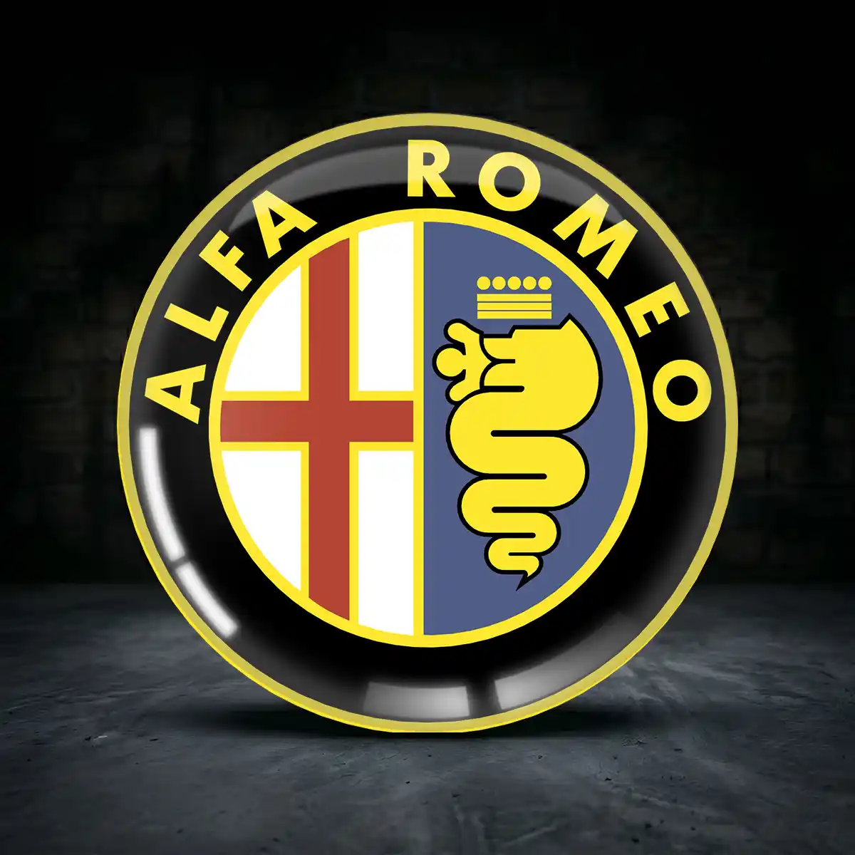Alfa Romeo Aufkleber Nabendeckel Limitierte Auflage