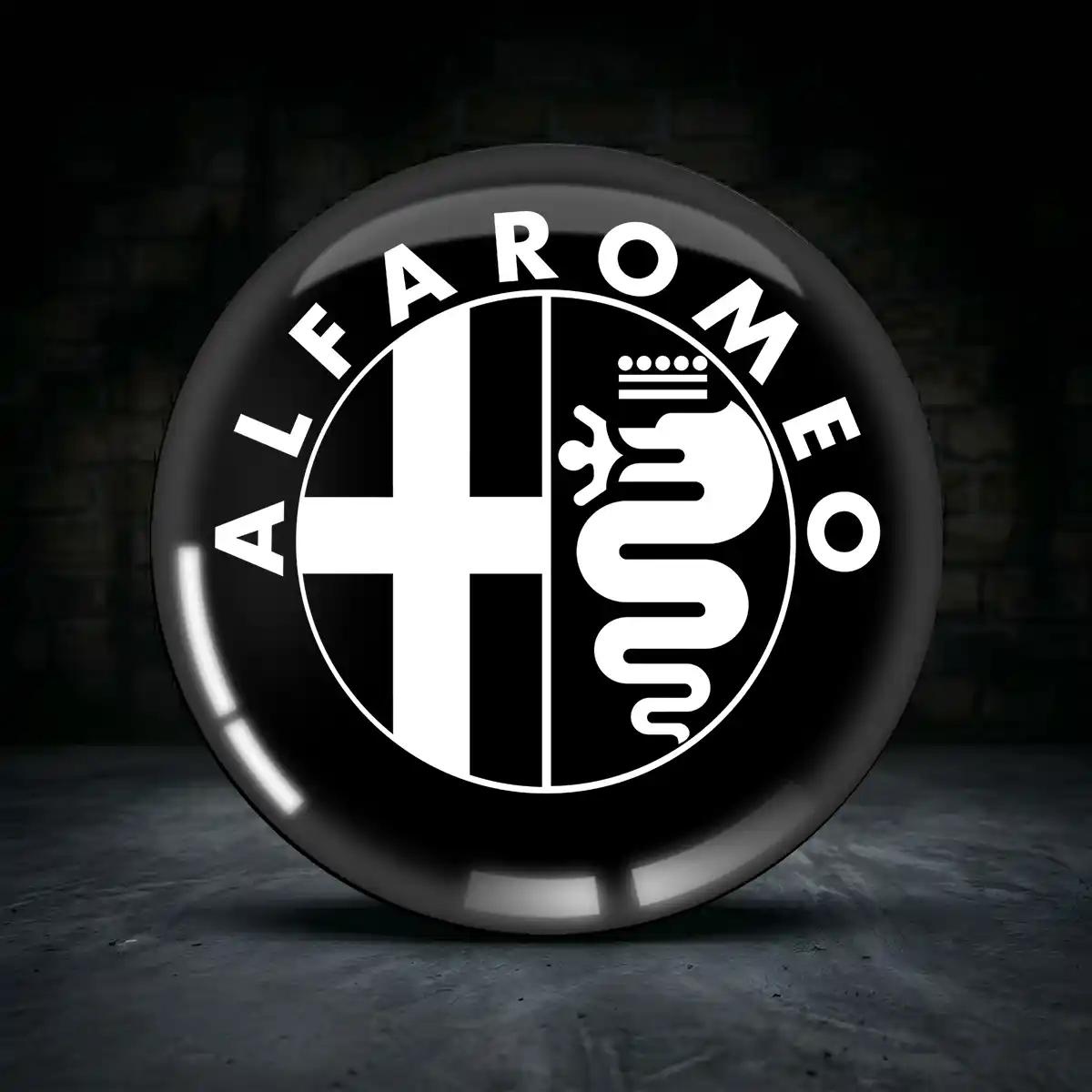 Alfa Romeo Aufkleber Nabendeckel Premium-Edition