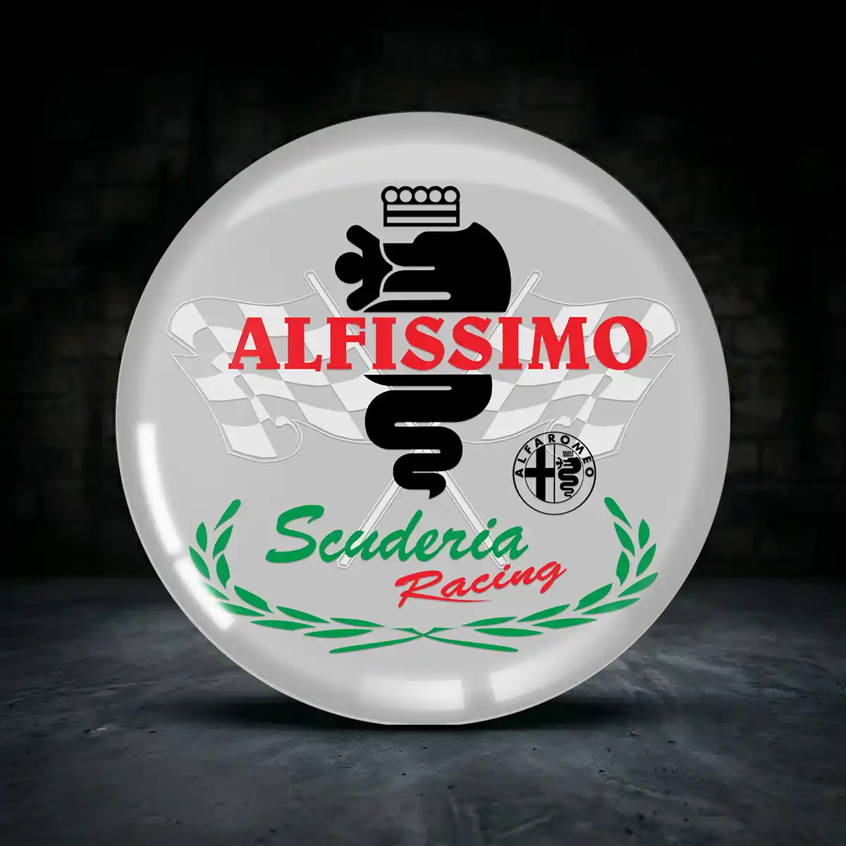 Alfa Romeo Aufkleber Nabendeckel Stilvolles Design
