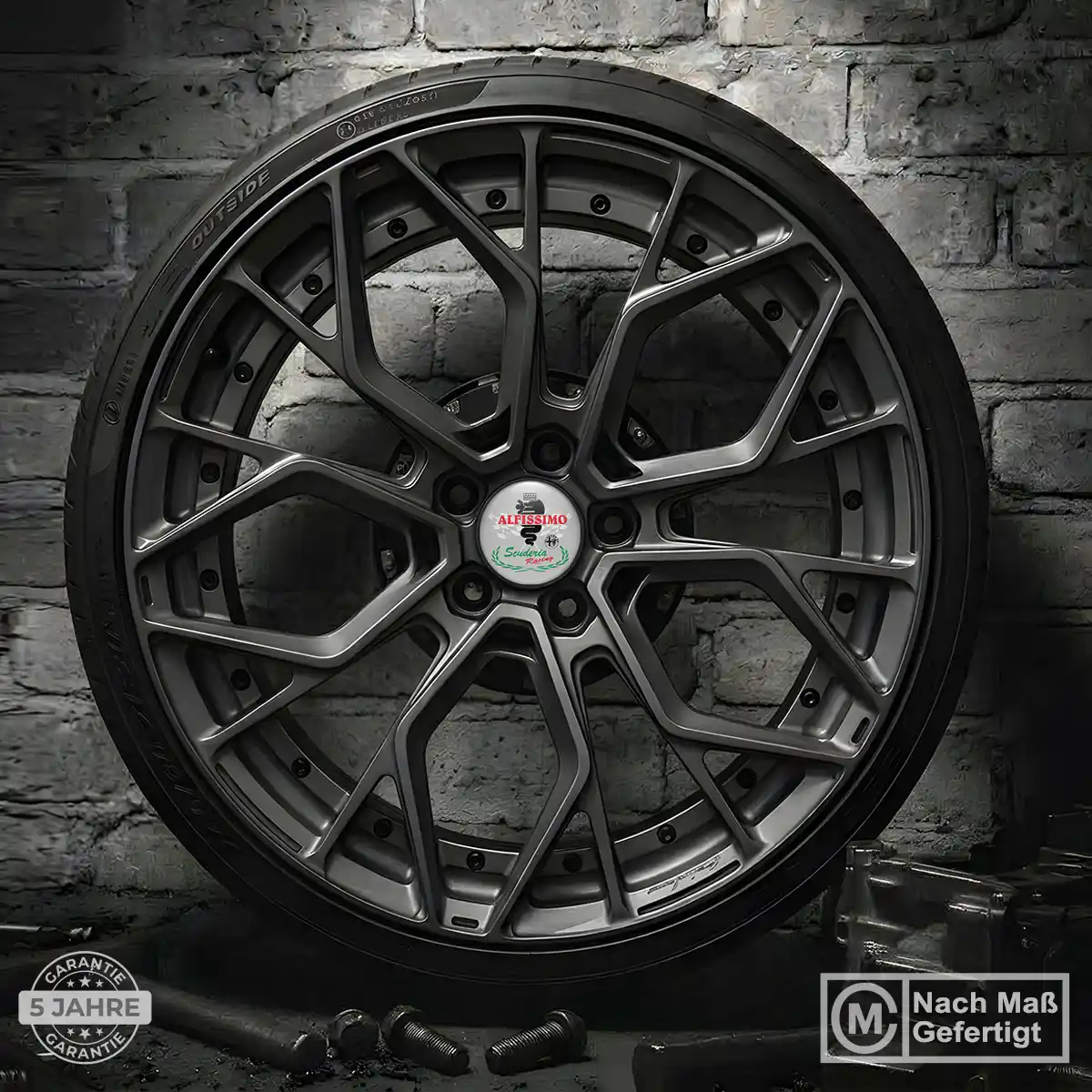 Alfa Romeo Aufkleber Nabendeckel Stilvolles Design
