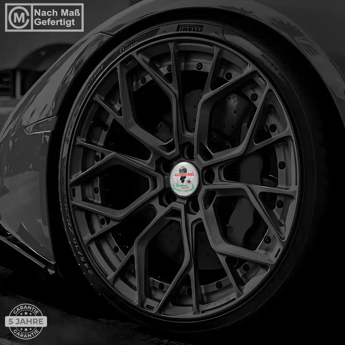 Alfa Romeo Aufkleber Nabendeckel Stilvolles Design