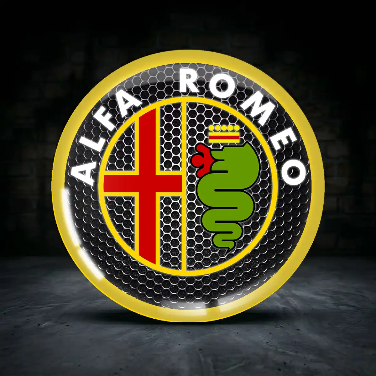 Alfa Romeo Aufkleber Nabenkappen Hochwertiges Harz