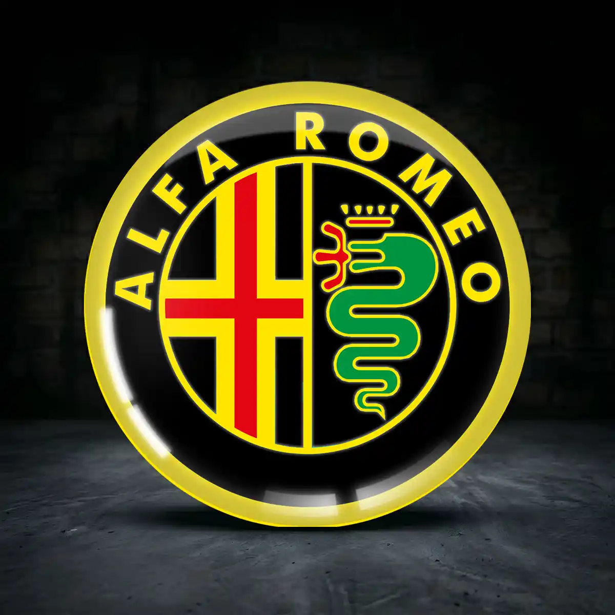 Alfa Romeo Aufkleber Nabenkappen Luxus-Edition