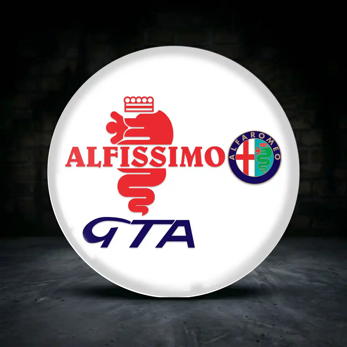 Alfa Romeo Aufkleber Radkappen Hochwertiges Harz