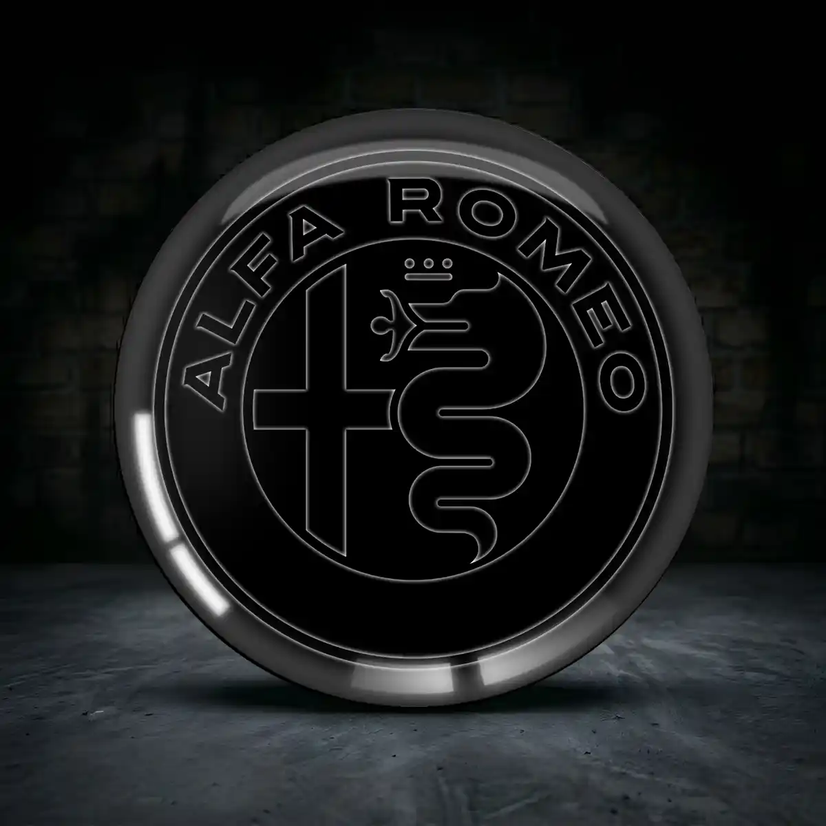 Alfa Romeo Aufkleber Radmitte Hohe Qualität