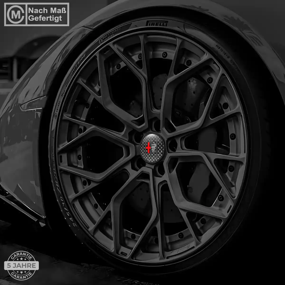 Alfa Romeo Aufkleber Radmitte Premium-Edition