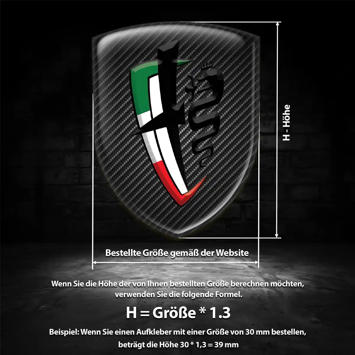 Alfa Romeo Aufkleber Silikon Embleme Auto Hohe Qualität