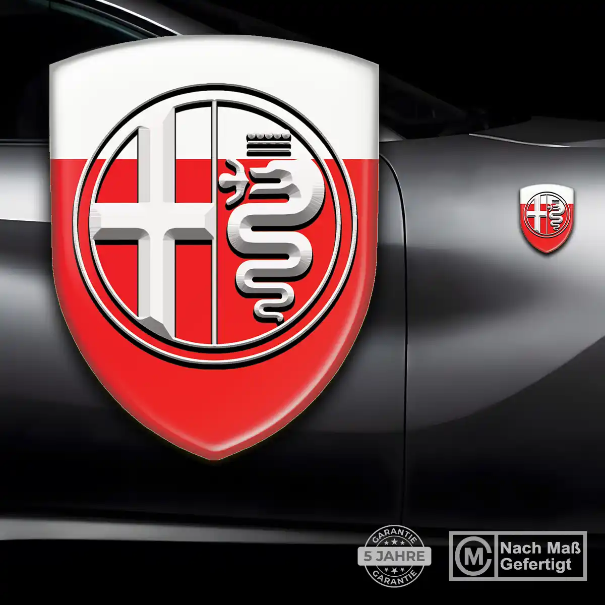 Alfa Romeo Aufkleber Silikon Embleme Auto Limitierte Auflage