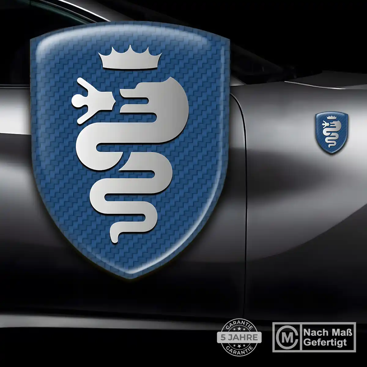 Alfa Romeo Aufkleber Silikon Embleme Auto Luxus-Edition