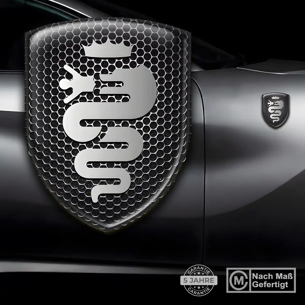 Alfa Romeo Aufkleber Silikon Embleme Auto Premium-Edition