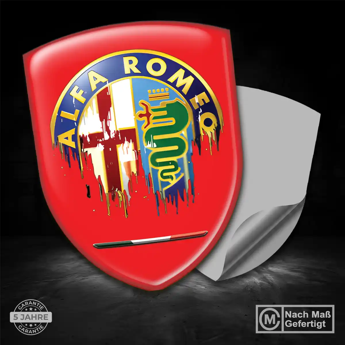 Alfa Romeo Aufkleber Silikon Embleme Auto Premiumqualität