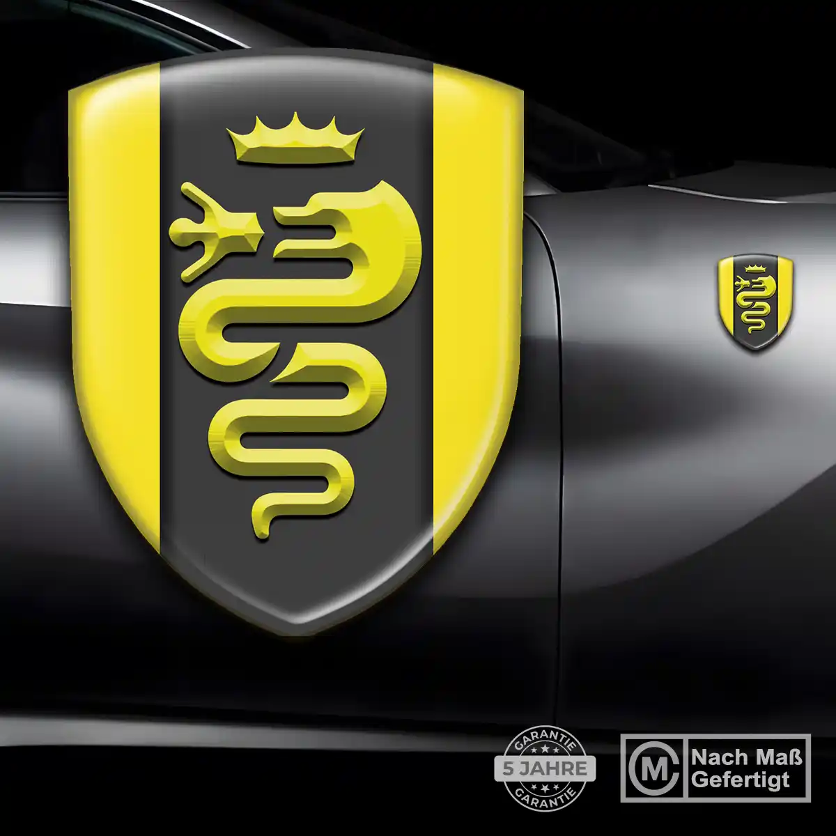 Alfa Romeo Aufkleber Wappen Auto Premium-Edition