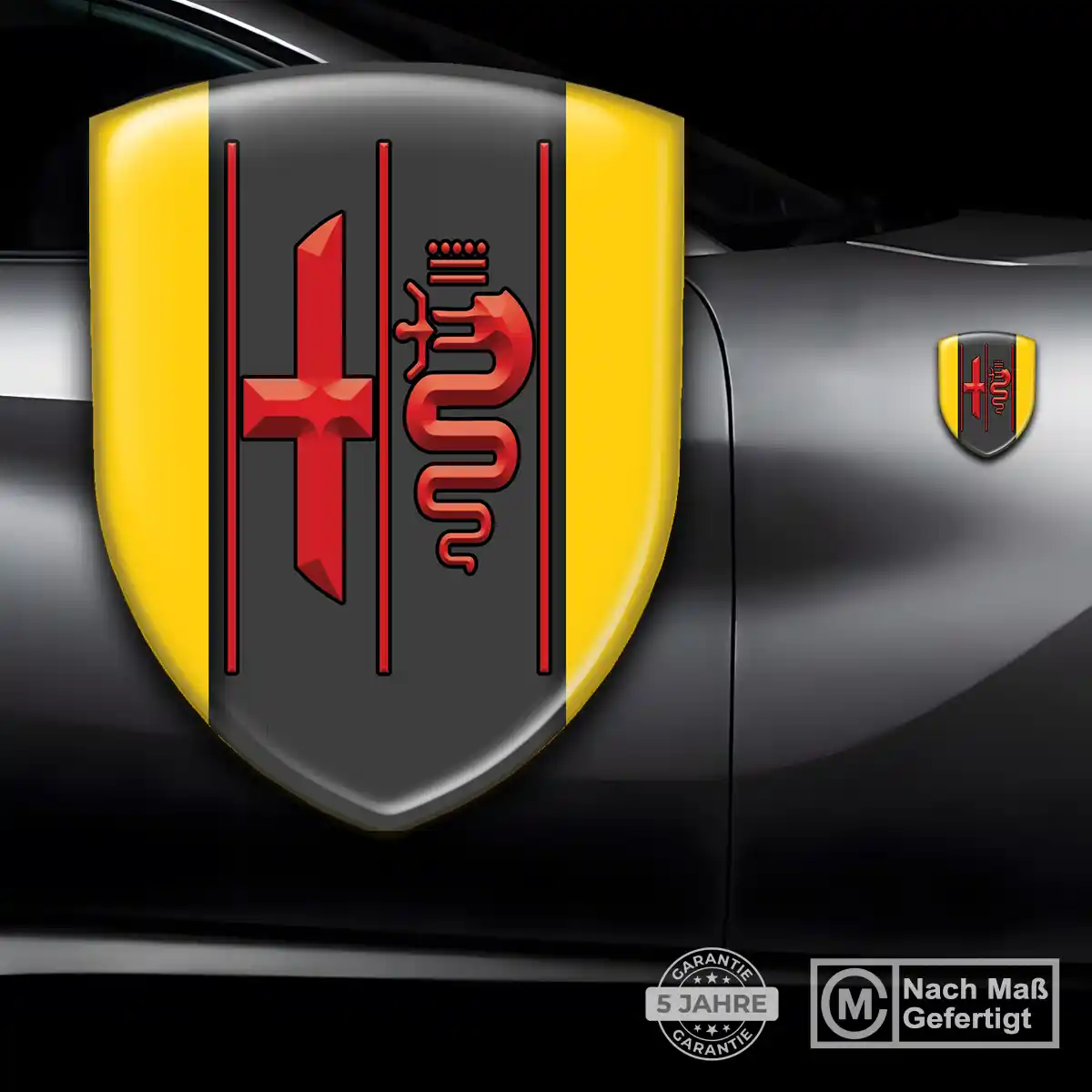 Alfa Romeo Aufkleber Wappen Emblem Auto Premiumqualität
