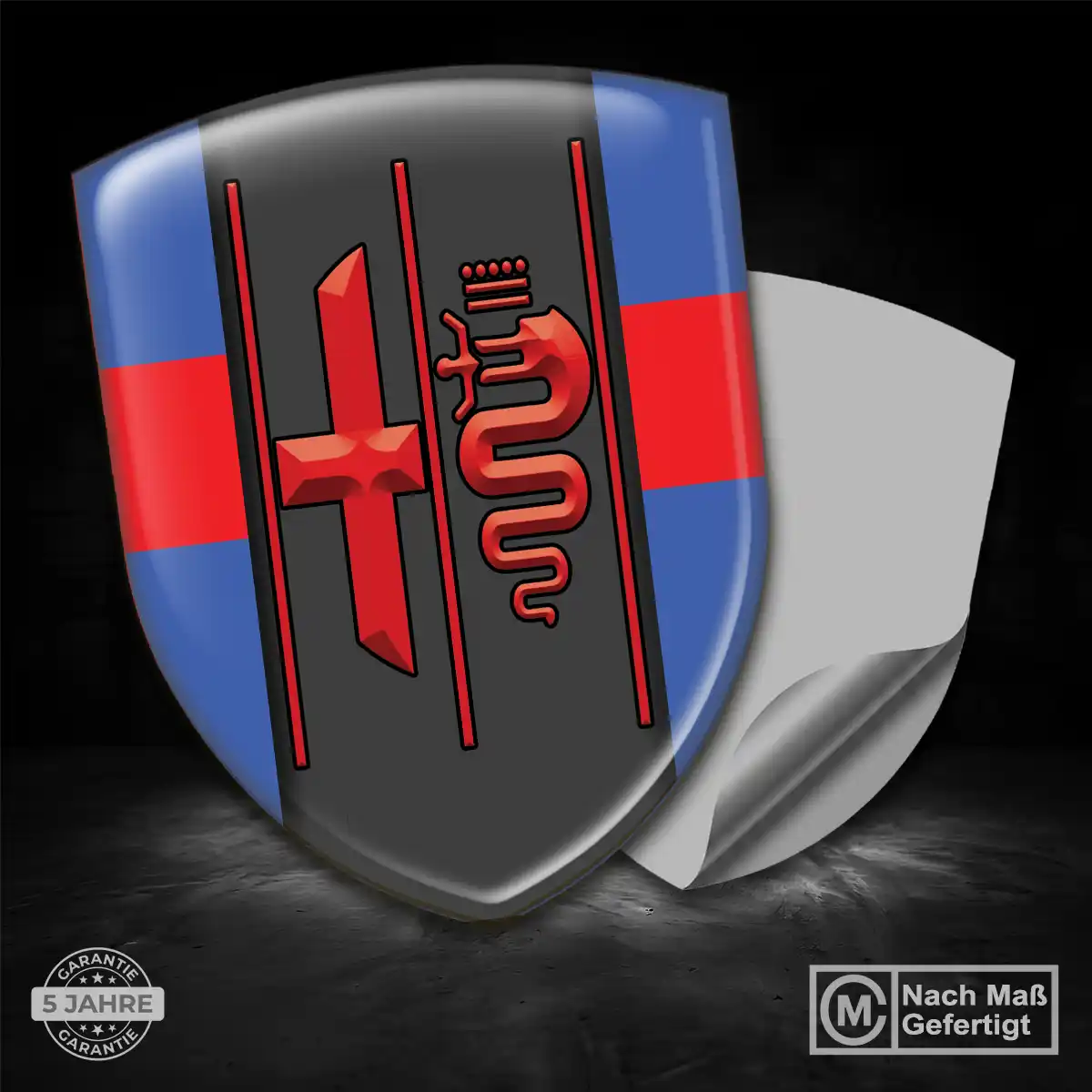 Alfa Romeo Aufkleber Wappen Emblem Hohe Qualität