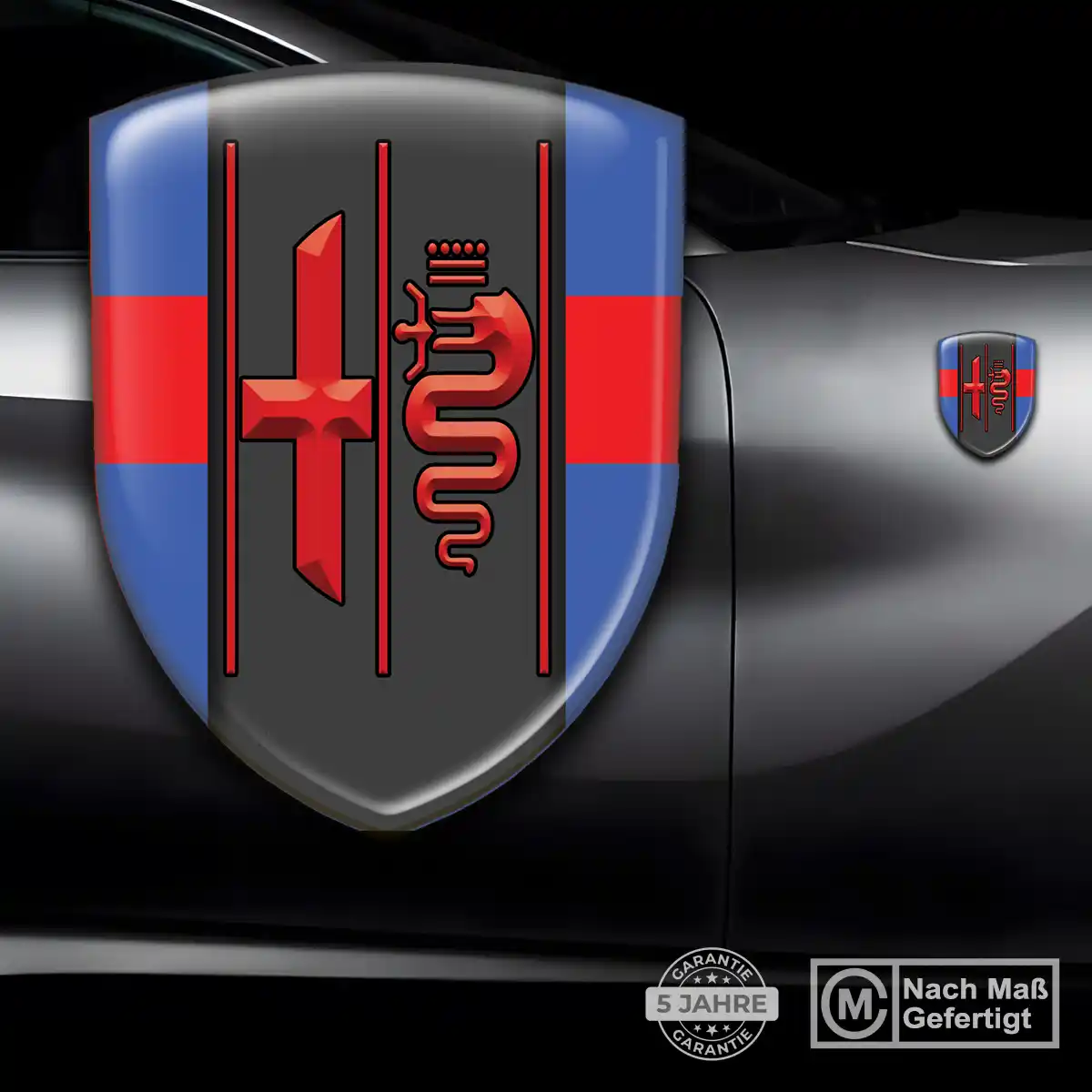 Alfa Romeo Aufkleber Wappen Emblem Hohe Qualität