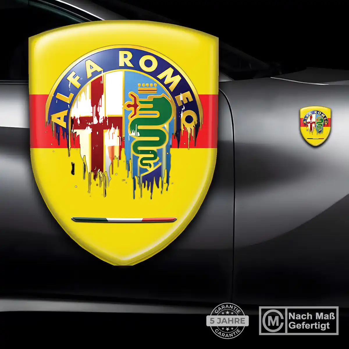 Alfa Romeo Aufkleber Wappen Emblem Interieurdesign