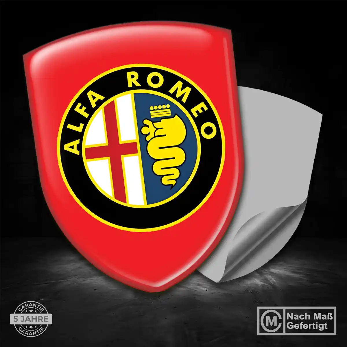 Alfa Romeo Aufkleber Wappen Emblem Limitierte Auflage