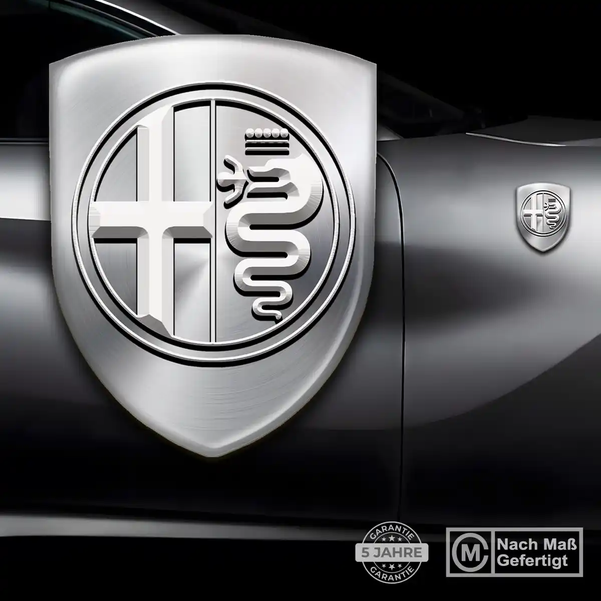 Alfa Romeo Aufkleber Wappen Emblem Premium-Edition