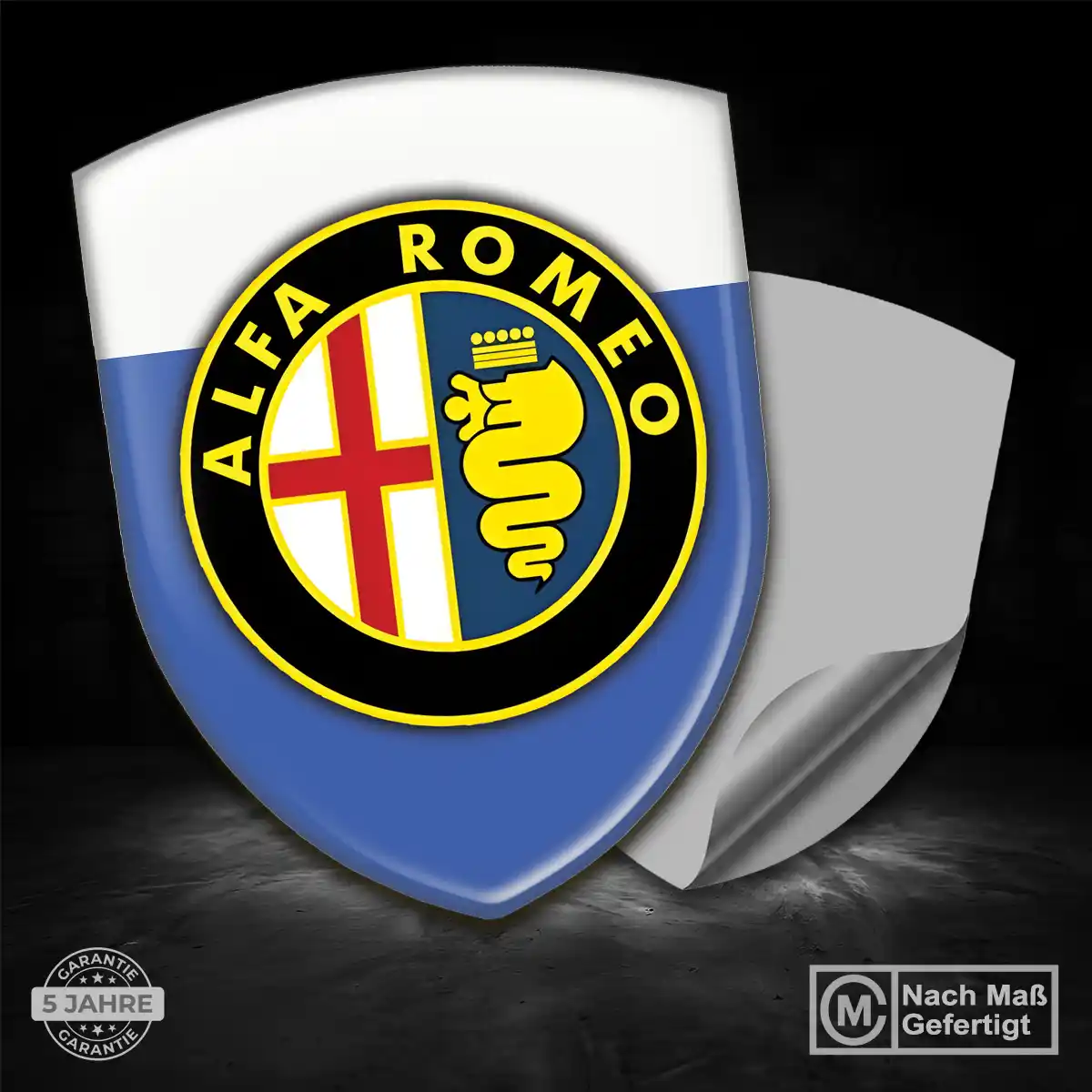 Alfa Romeo Aufkleber Wappen Emblem Premiumqualität