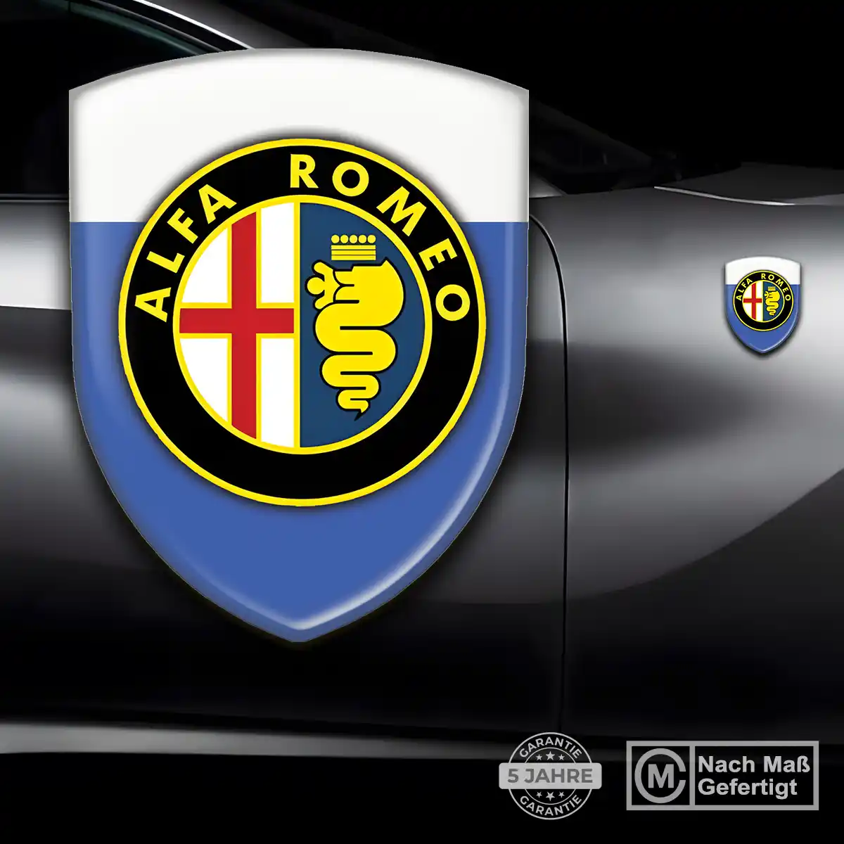 Alfa Romeo Aufkleber Wappen Emblem Premiumqualität
