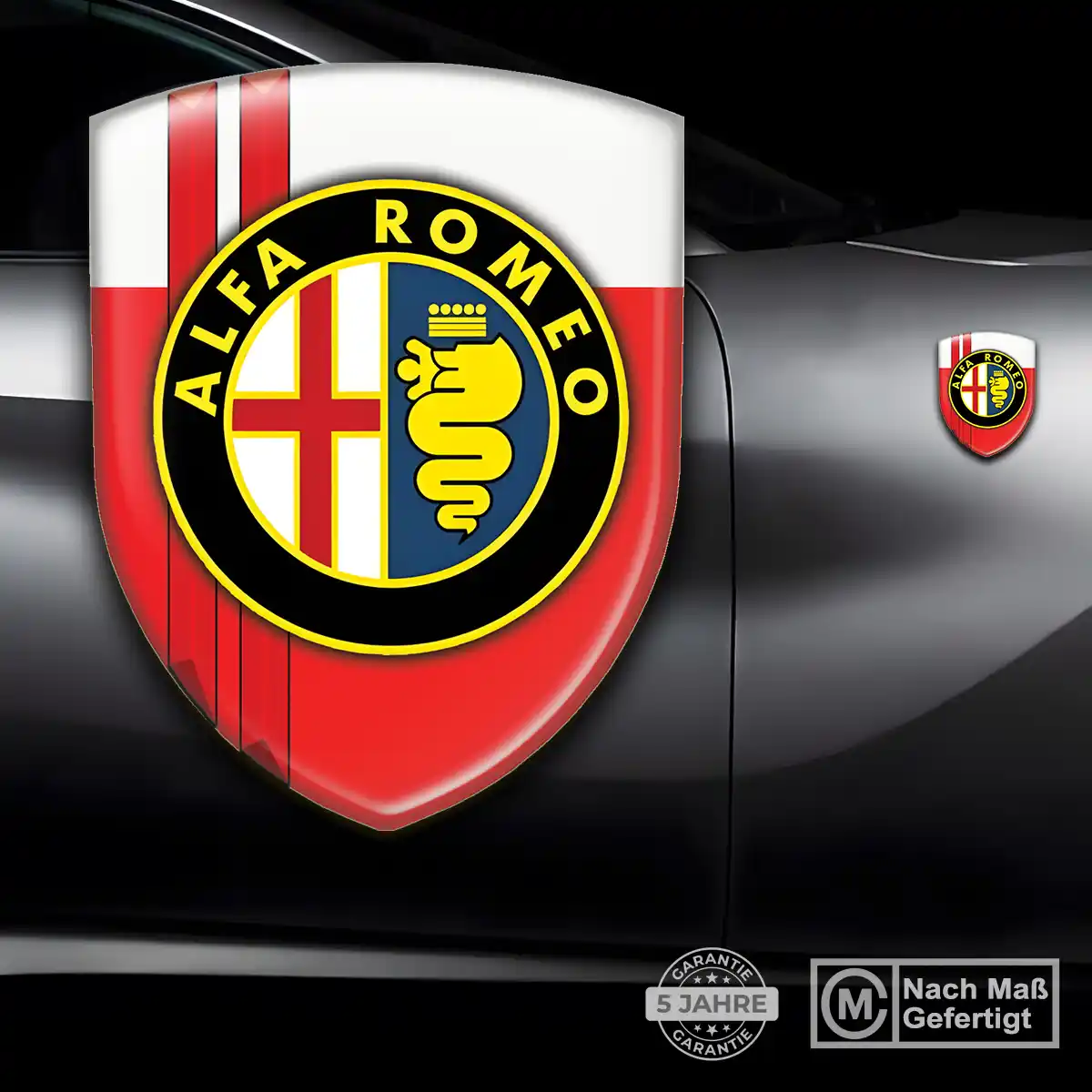Alfa Romeo Aufkleber Wappen Limitierte Auflage