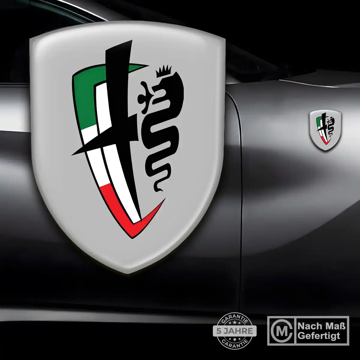 Alfa Romeo Aufkleber Wappen Premium-Edition