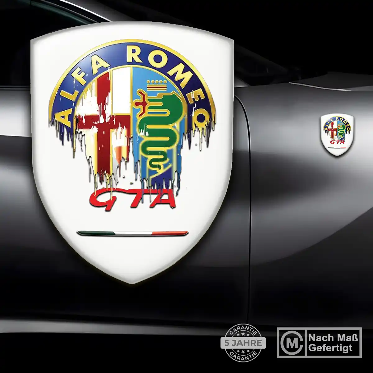 Alfa Romeo Aufkleber Wappen Stilvolles Design