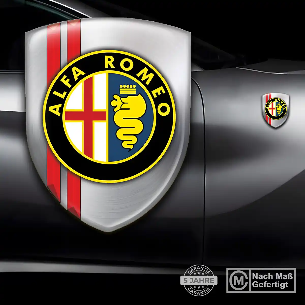 Alfa Romeo Emblem Aufkleber Auto Hochwertiges Harz