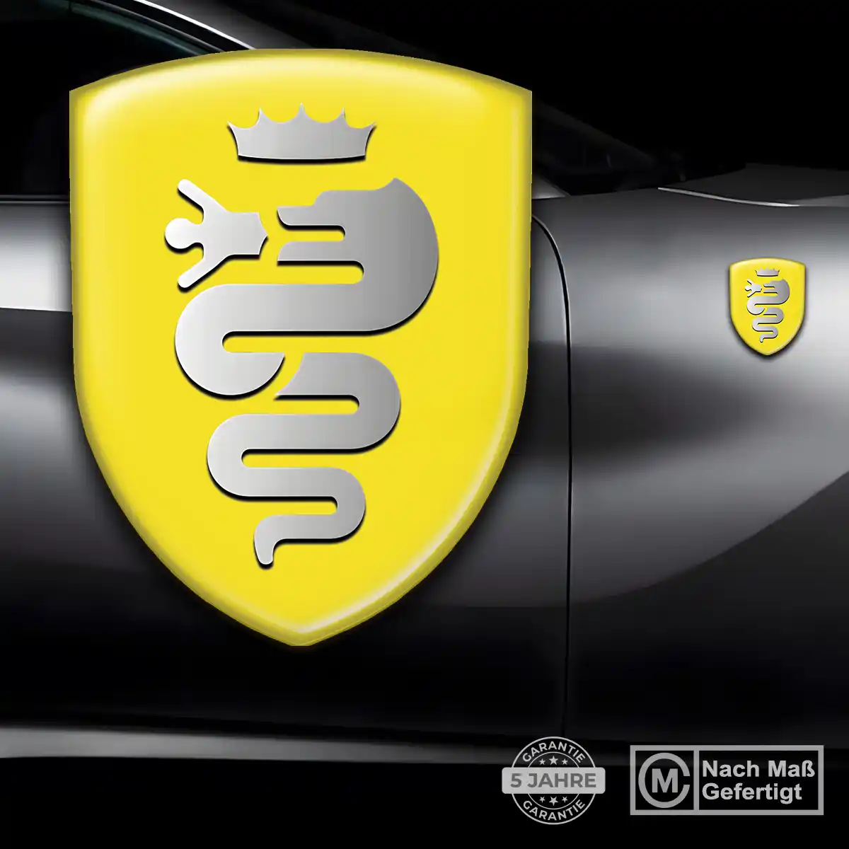 Alfa Romeo Emblem Aufkleber Hochwertiges Harz