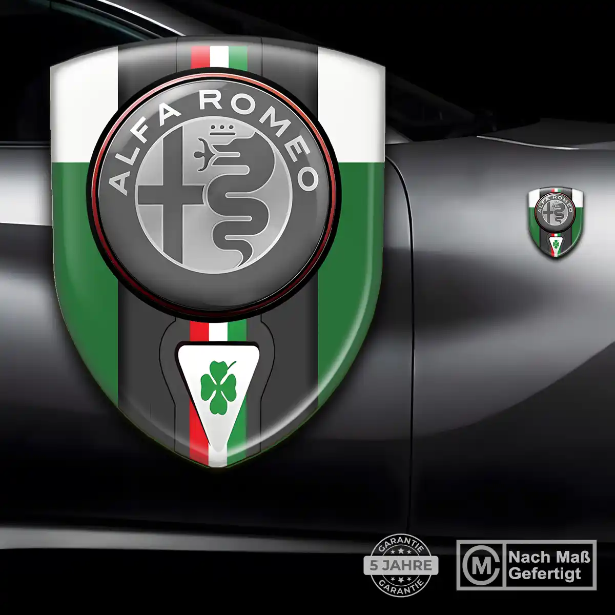 Alfa Romeo Emblem Aufkleber Luxus-Edition