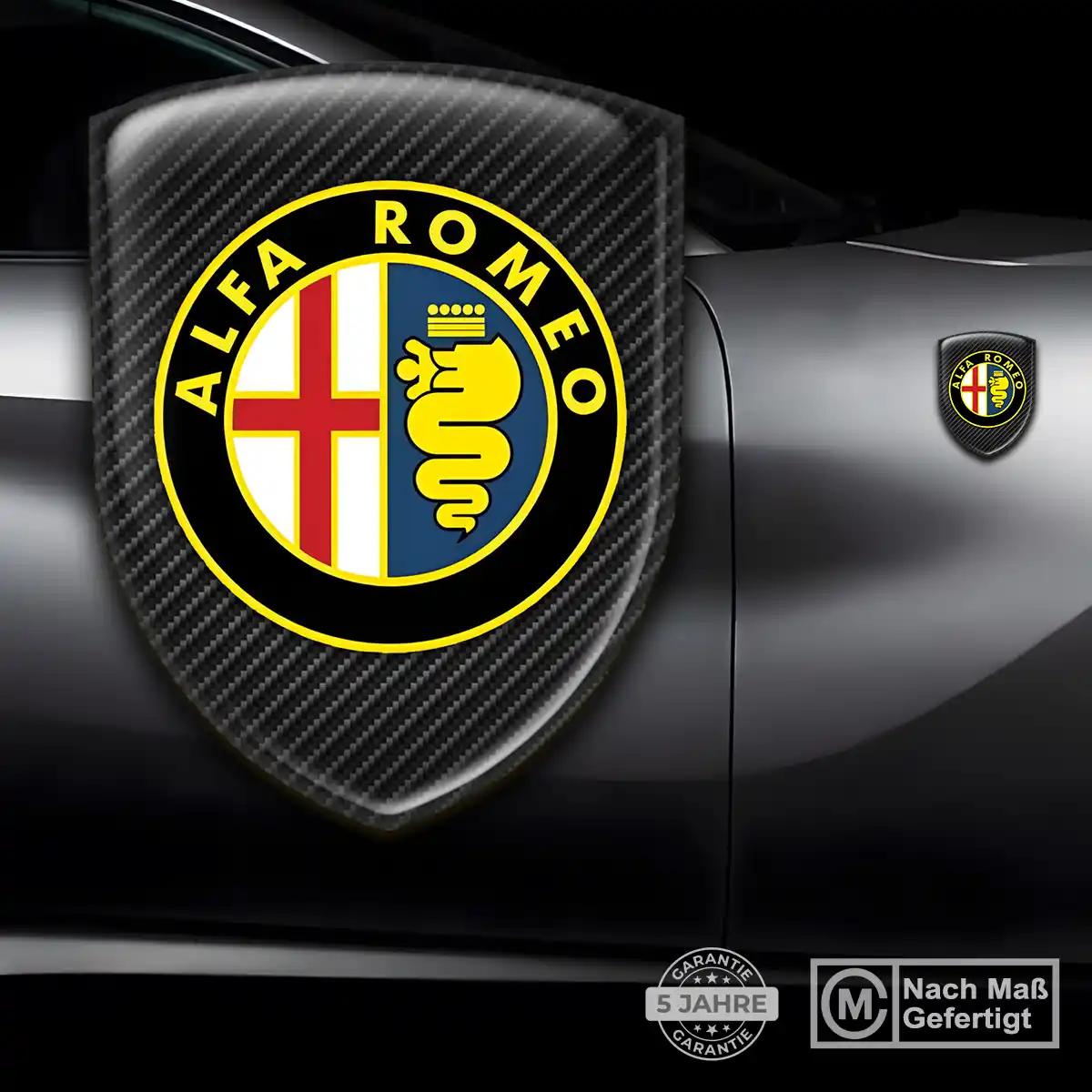 Alfa Romeo Emblem Aufkleber Wappen Auto Hohe Qualität