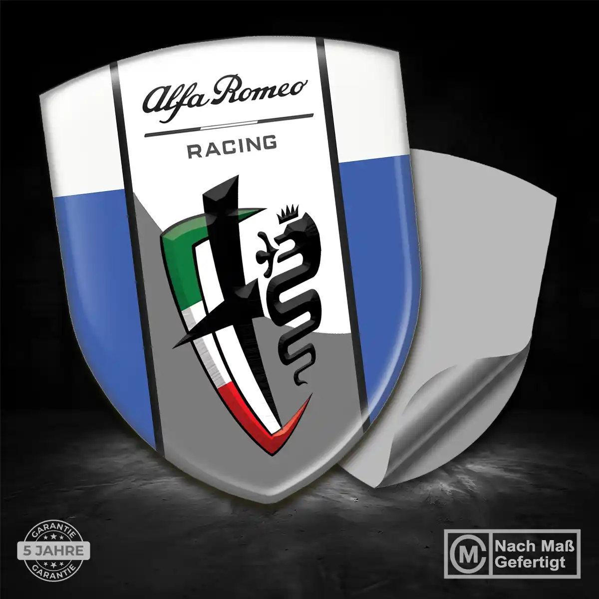 Alfa Romeo Emblem Aufkleber Wappen Auto Luxus-Edition