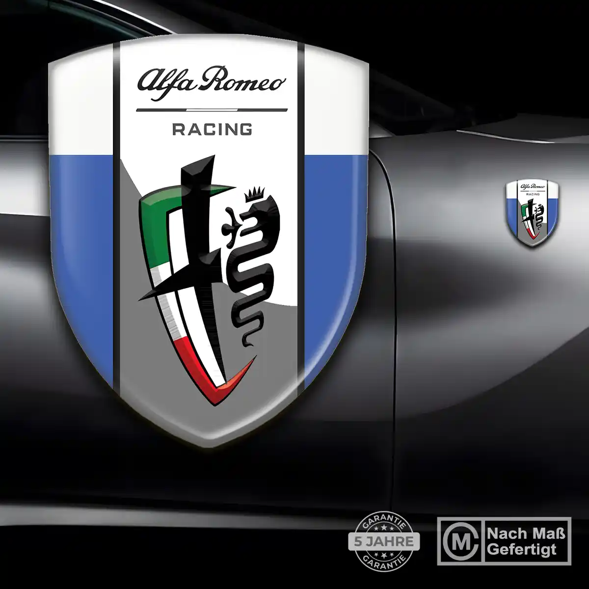 Alfa Romeo Emblem Aufkleber Wappen Auto Luxus-Edition