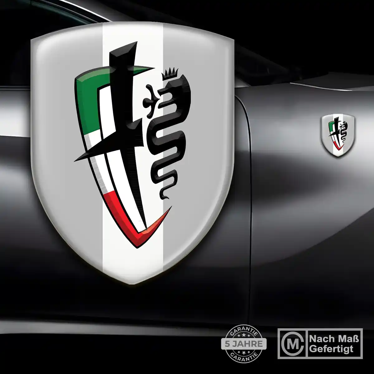 Alfa Romeo Emblem Aufkleber Wappen Hohe Qualität