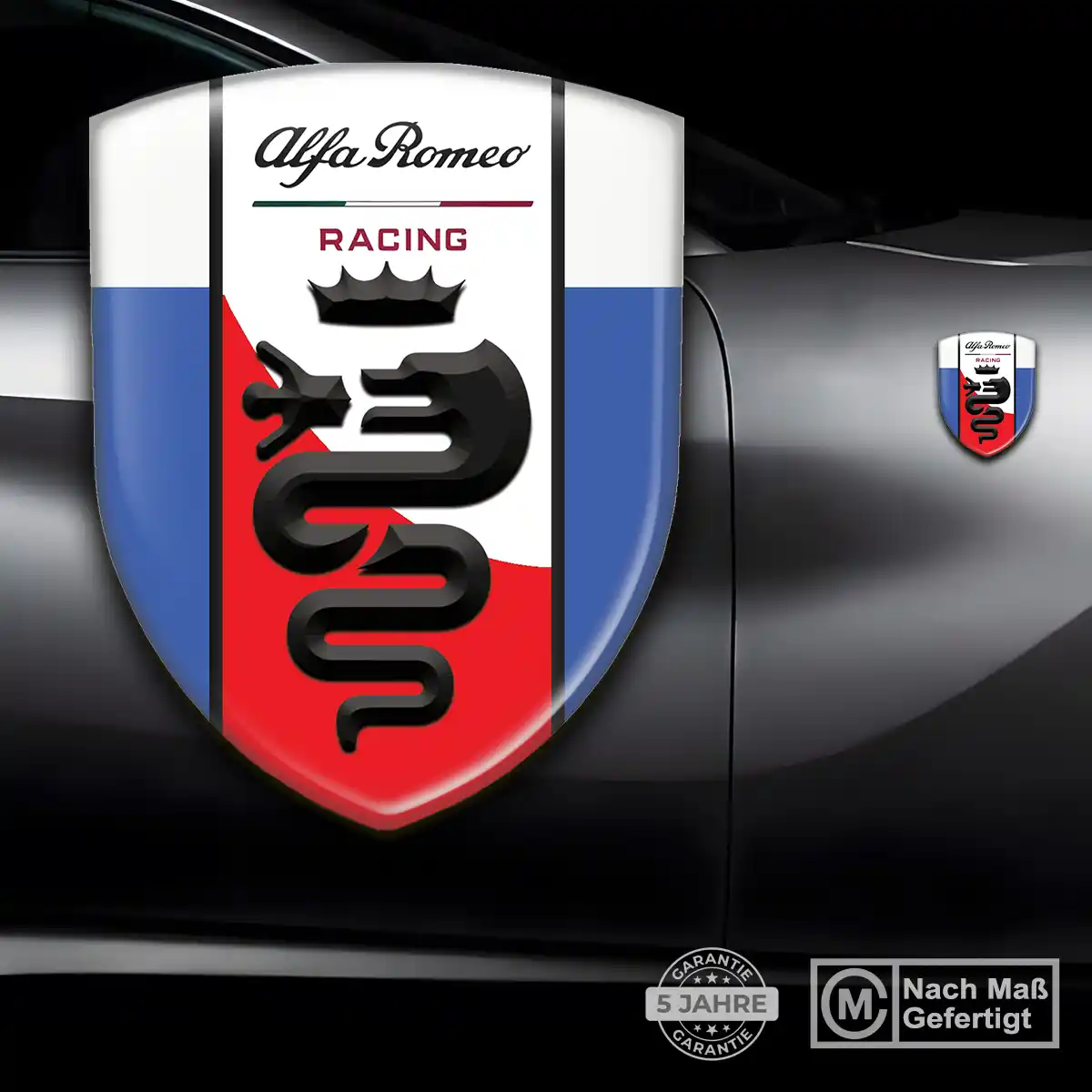 Alfa Romeo Emblem Aufkleber Wappen Premium-Edition