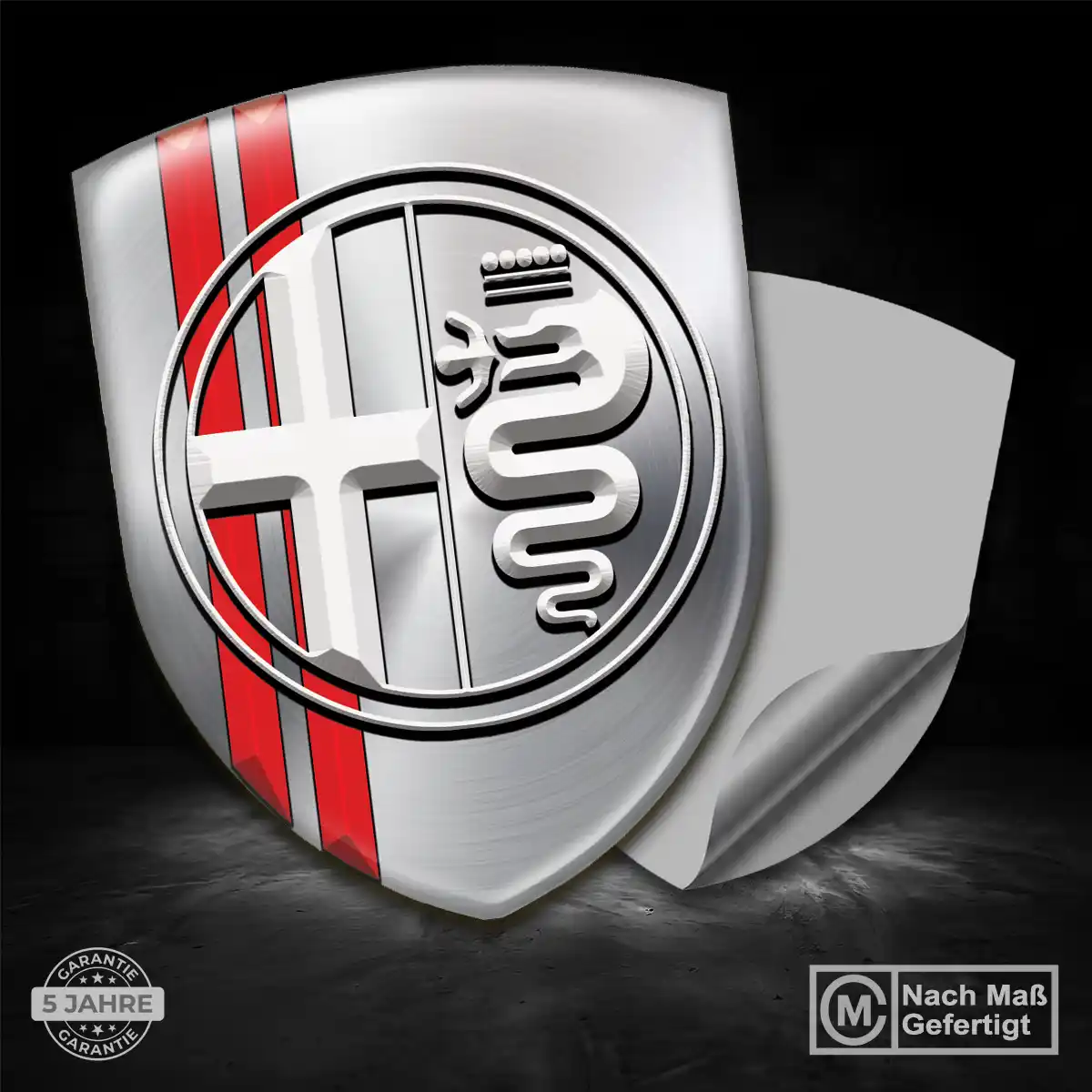 Alfa Romeo Emblem Aufkleber Wappen Premiumqualität