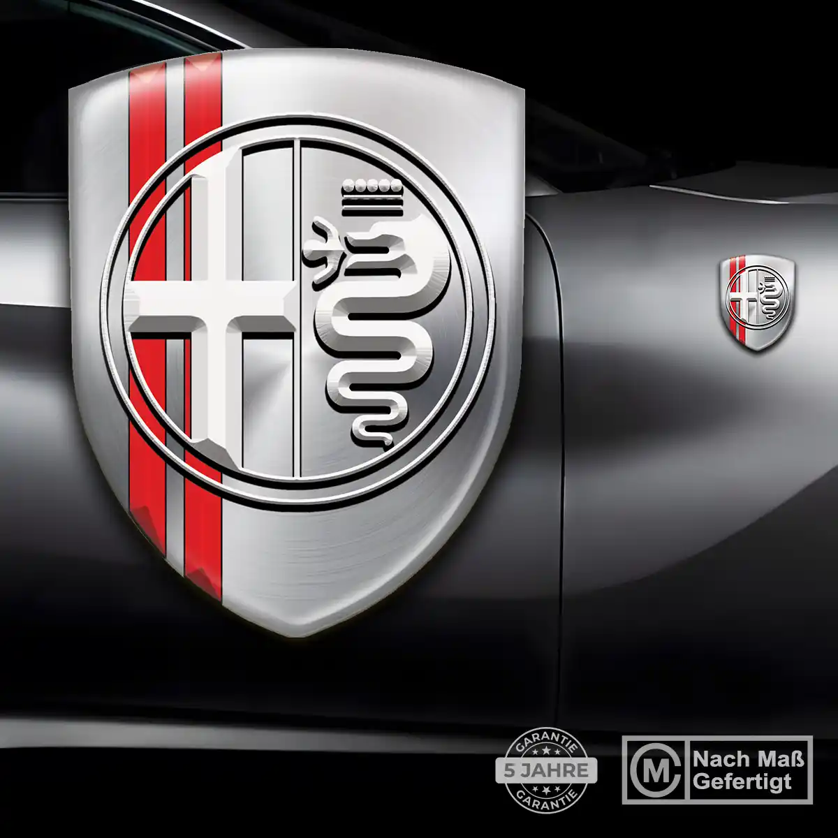 Alfa Romeo Emblem Aufkleber Wappen Premiumqualität