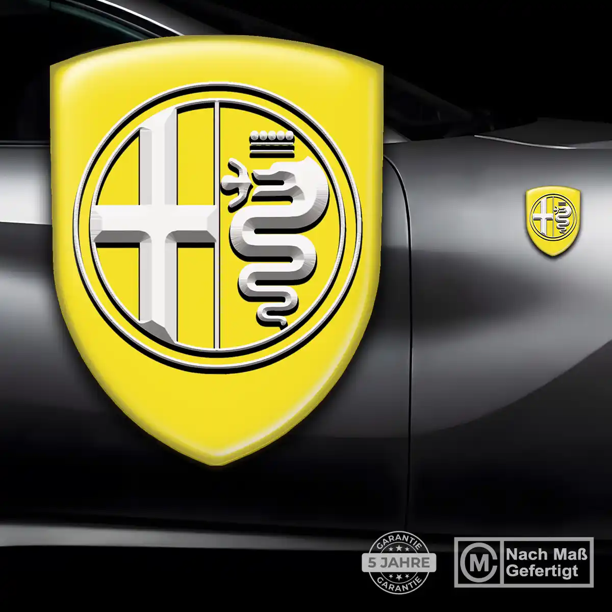 Alfa Romeo Emblem Aufkleber Wappen Stilvolles Design