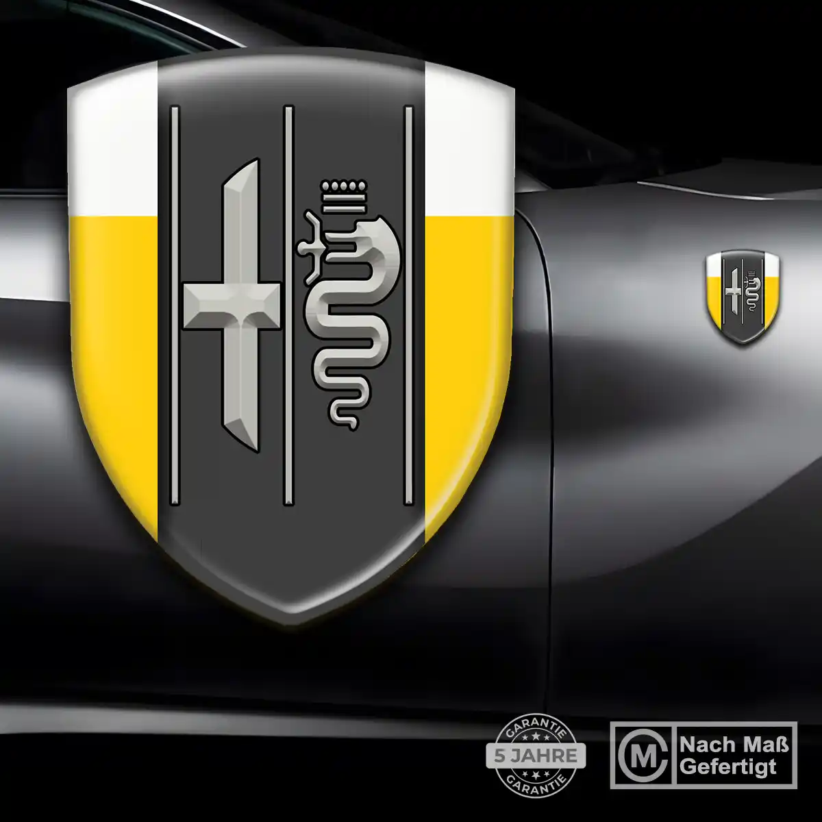 Alfa Romeo Emblem Auto Hochwertiges Harz