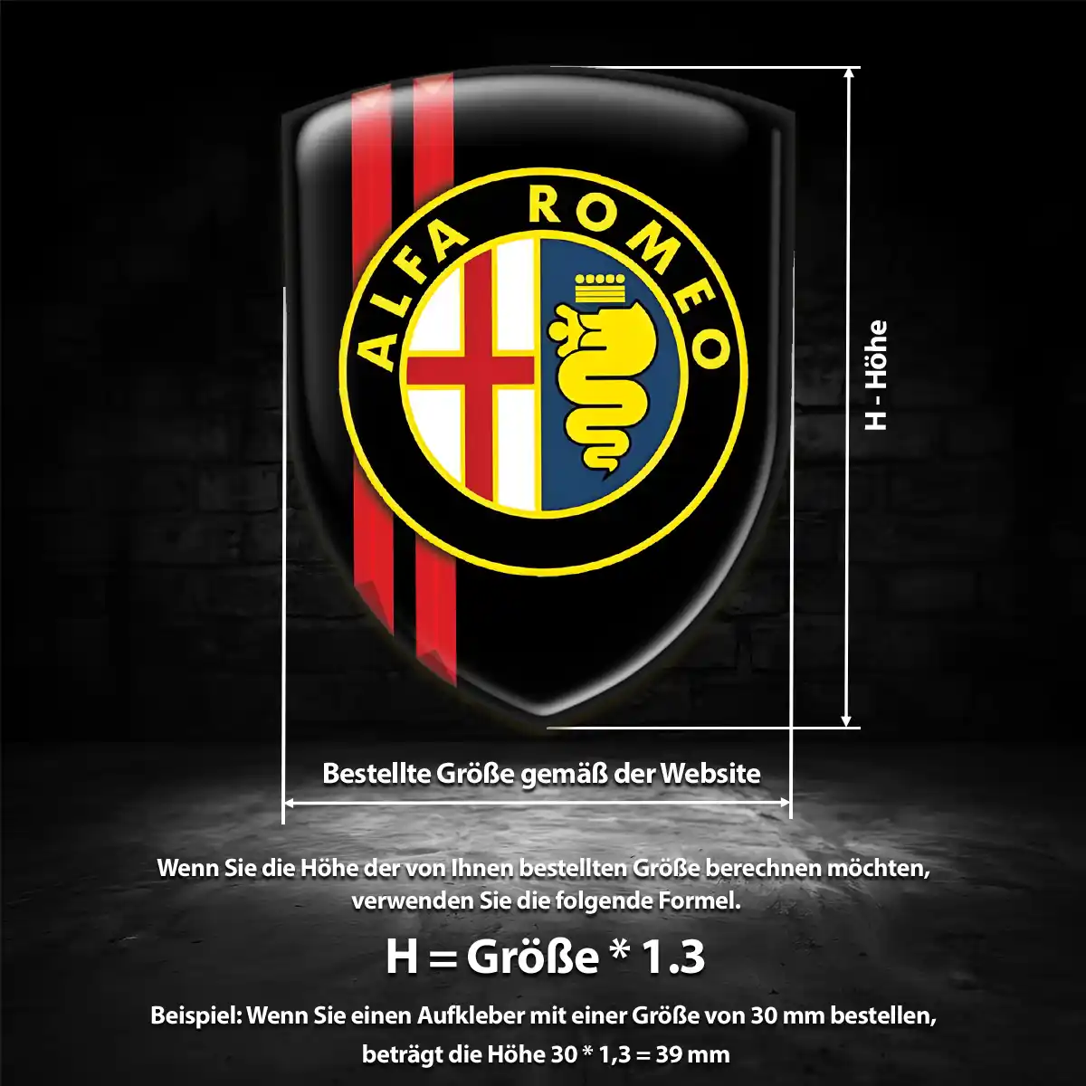 Alfa Romeo Emblem Hohe Qualität