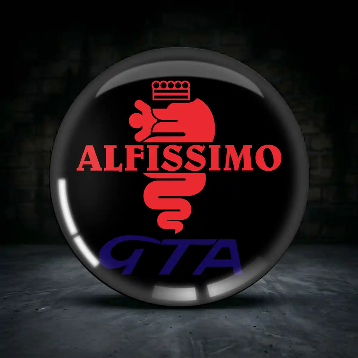 Alfa Romeo Emblem Silikon Aufkleber Radkappen Luxus-Edition
