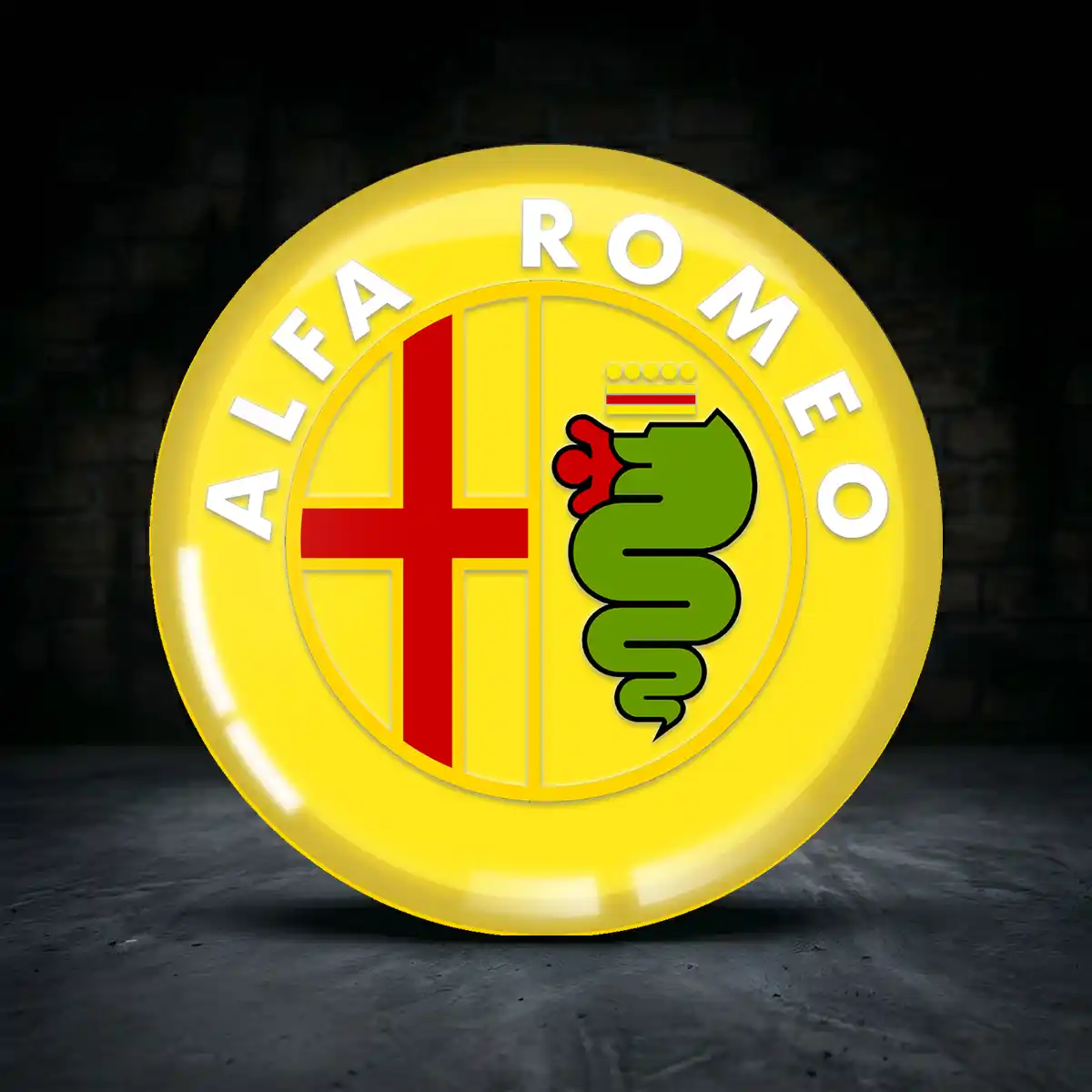Alfa Romeo Emblem Silikon Aufkleber Radkappen Premiumqualität