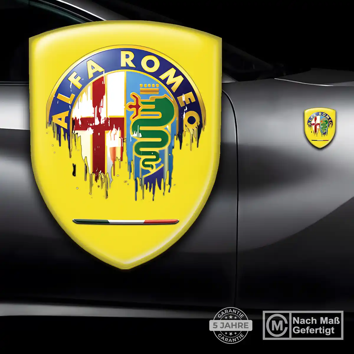 Alfa Romeo Emblem Wappen Aufkleber Auto Hohe Qualität