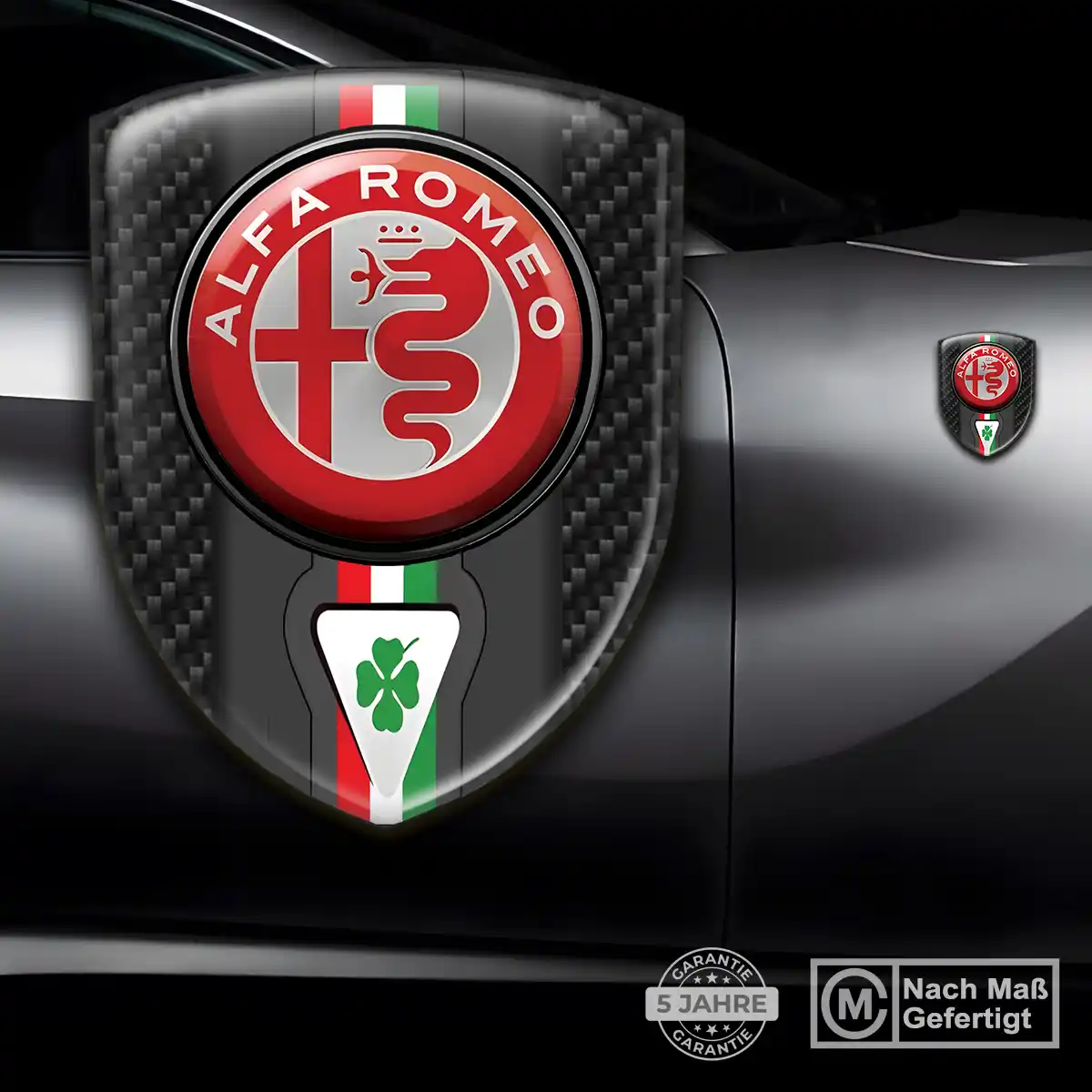 Alfa Romeo Emblem Wappen Aufkleber Auto Premiumqualität