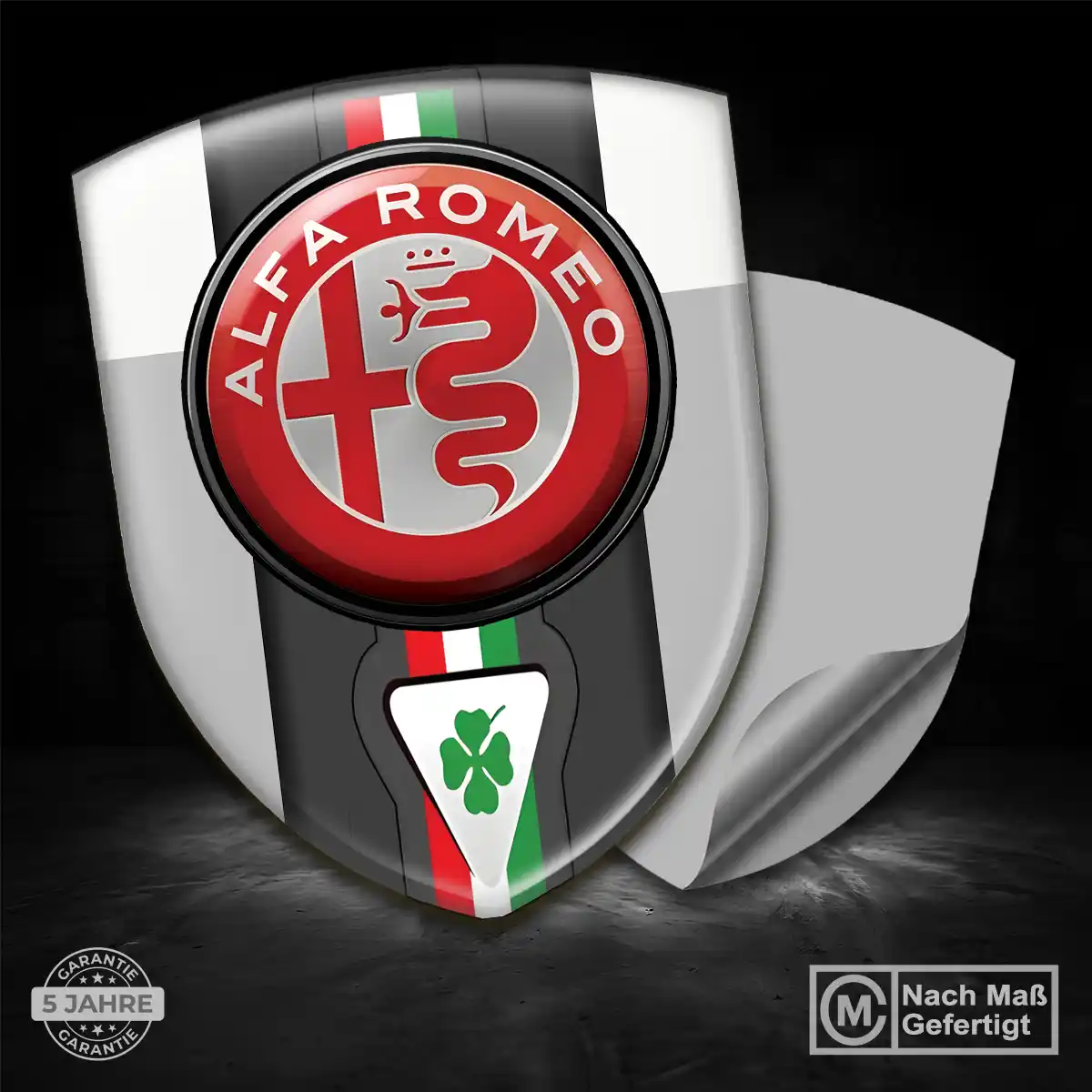 Alfa Romeo Emblem Wappen Aufkleber Interieurdesign