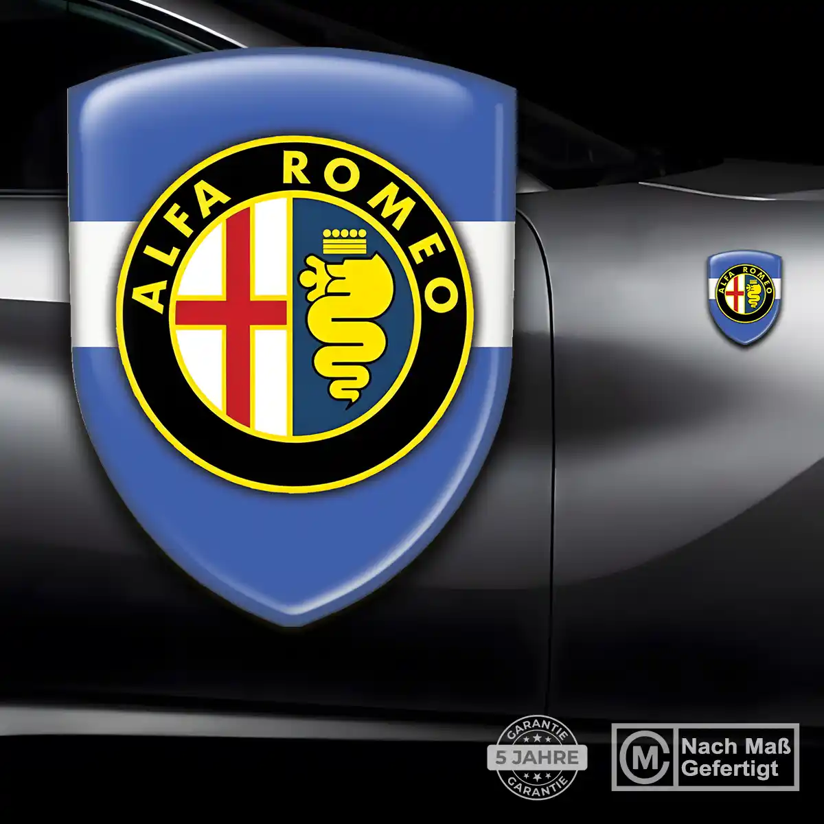 Alfa Romeo Emblem Wappen Aufkleber Stilvolles Design