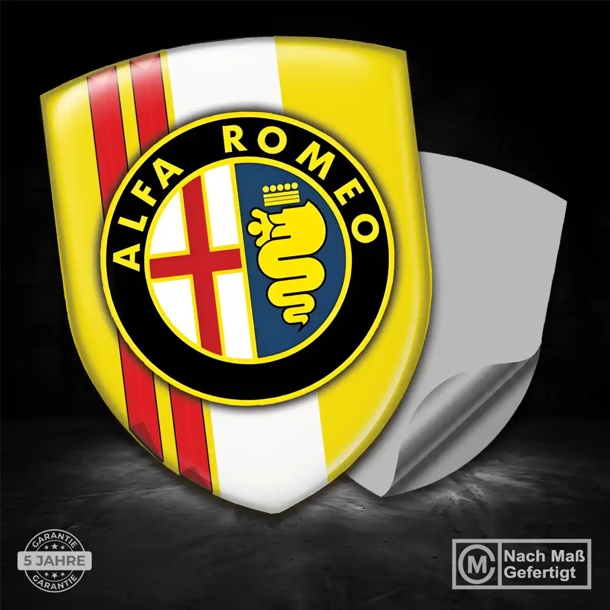Alfa Romeo Emblem Wappen Auto Hochwertiges Harz