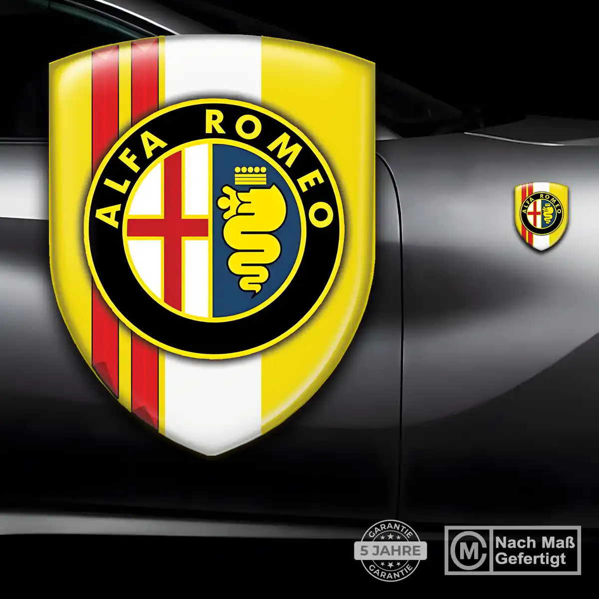 Alfa Romeo Emblem Wappen Auto Hochwertiges Harz