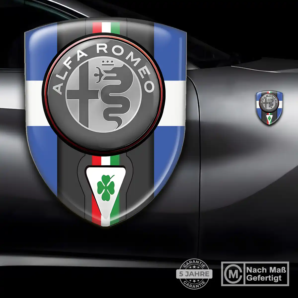 Alfa Romeo Emblem Wappen Hochwertiges Harz