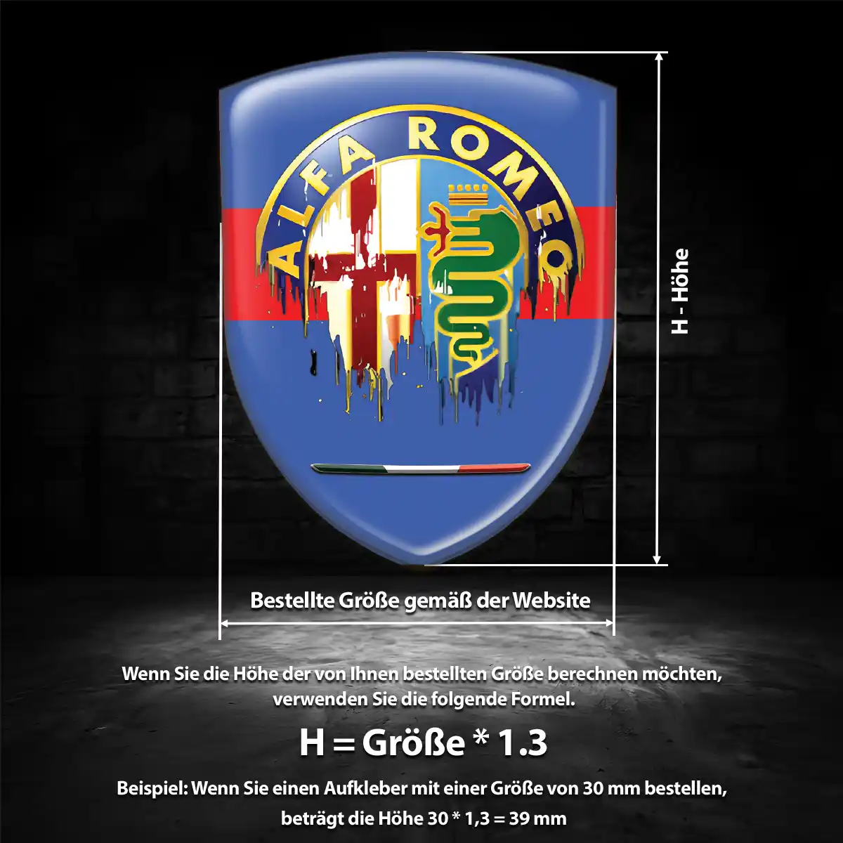 Alfa Romeo Emblem Wappen Hohe Qualität